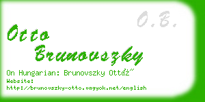 otto brunovszky business card